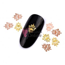 Decoratiuni metalice 3D pentru unghii 100 bucati 025 Vintage